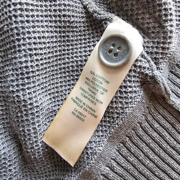 Roots Gray Women's Cardigan Sweater - Picture 5 of 10